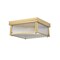 Z-Lite Carnaby Flush Mount, 2-Light, 13 In.W x 6.25 In.H, Modern Gold/Clear Ribbed 7504FS13-MGLD - alternate 6